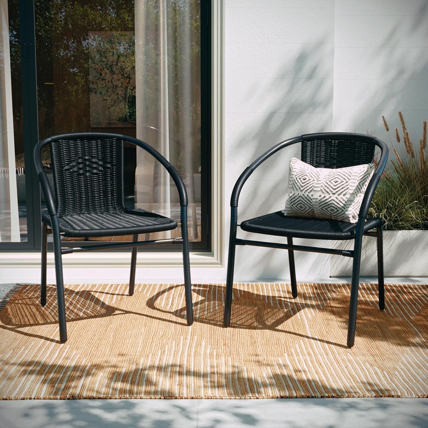 Flash Furniture Indoor/Outdoor Steel Wire Lounge Chair