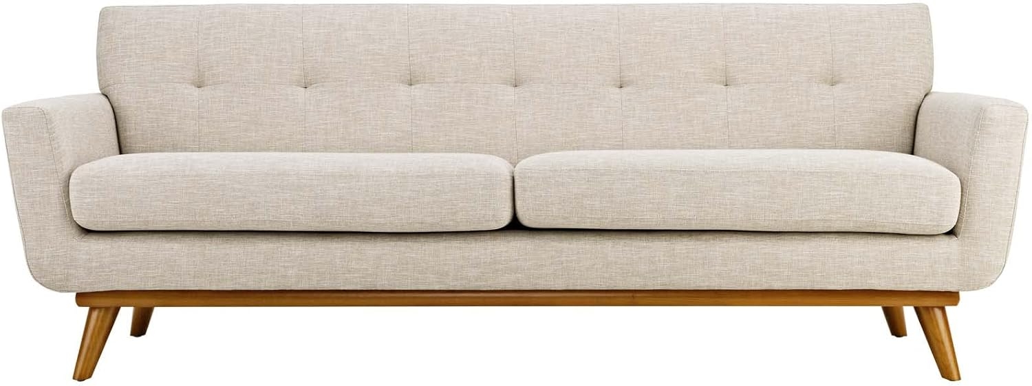 Modway Engage Mid-Century Modern Upholstered Fabric Sofa