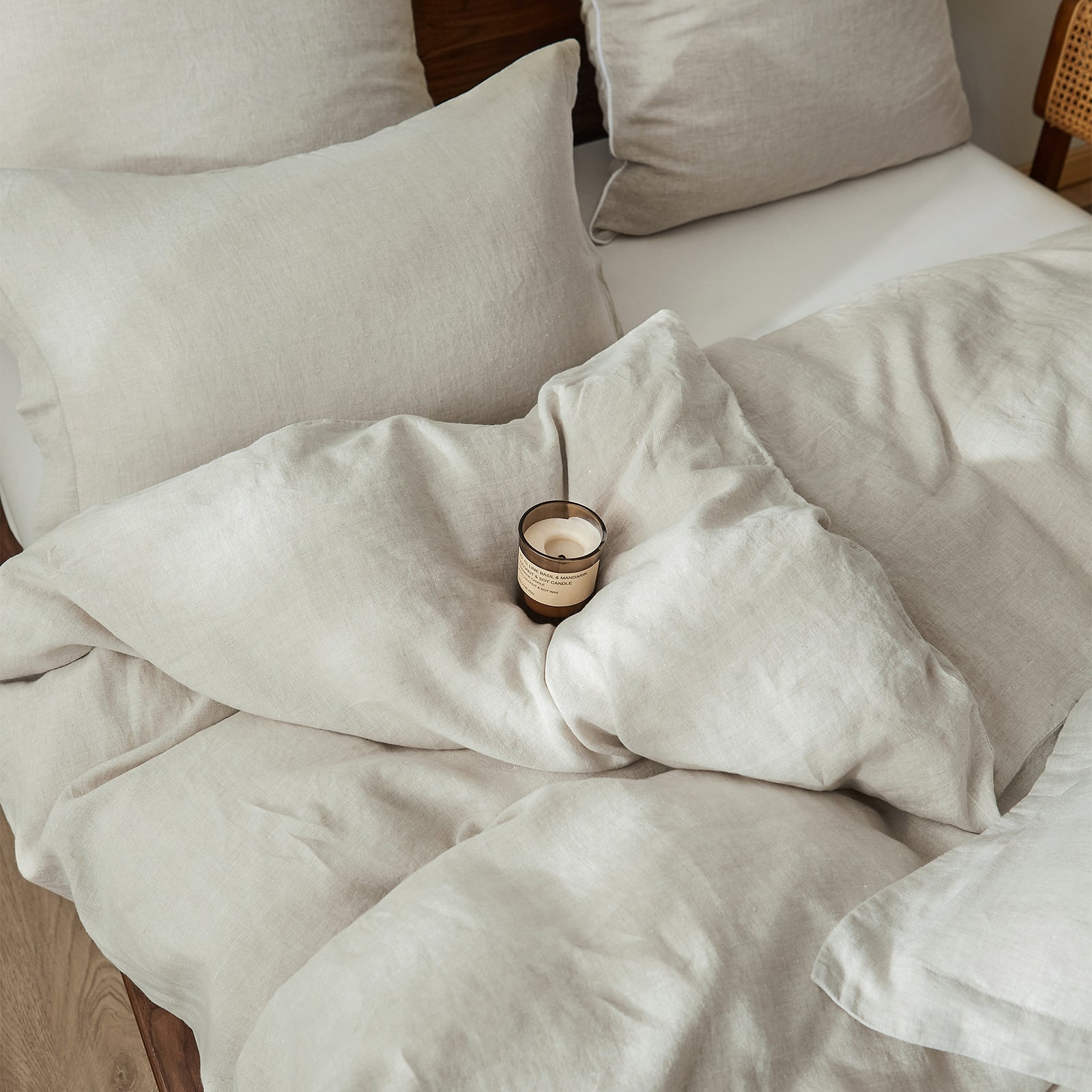 Simple&Opulence 100% French Flax Linen Duvet Cover Set