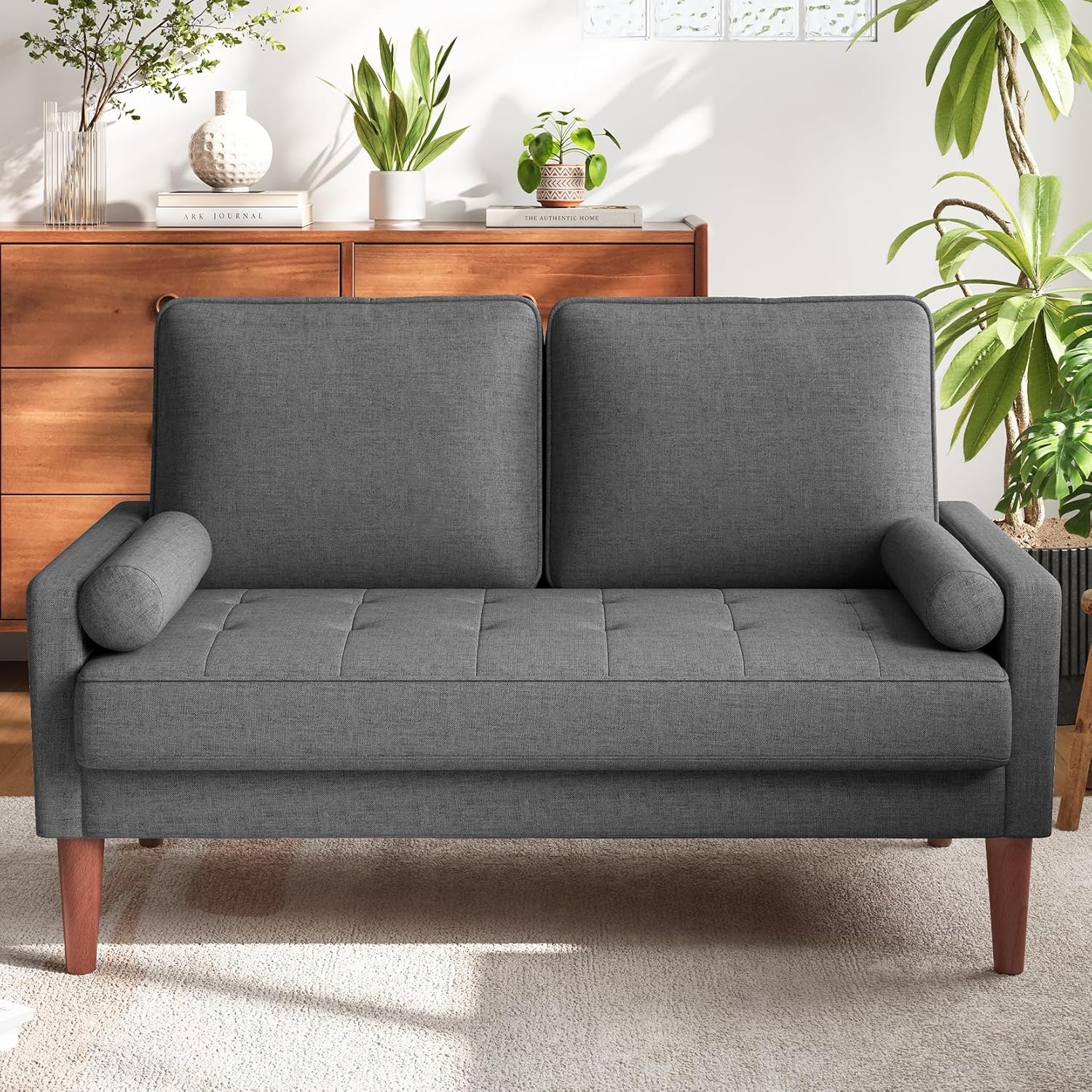 Vesgantti Modern Loveseat with Removable Cushions