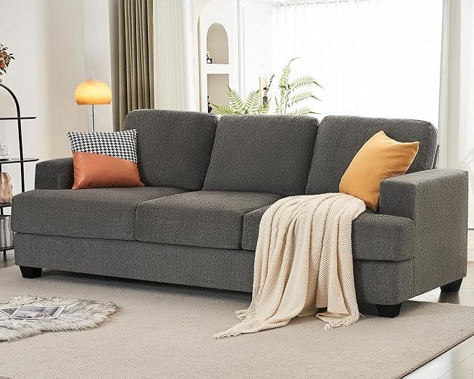 VanAcc 89" Chenille Track Arm Sofa