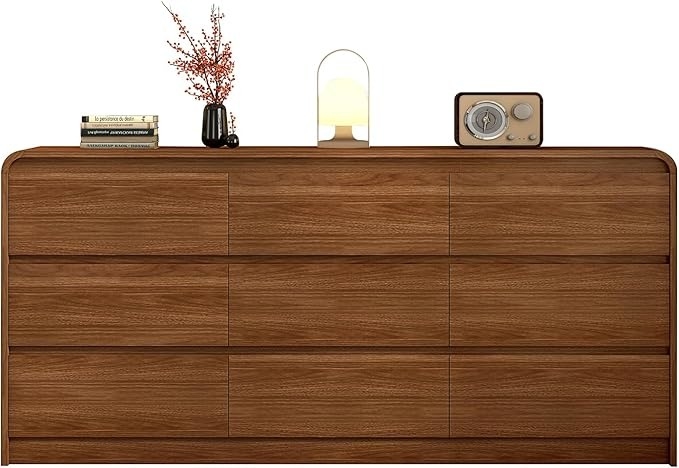 9-Drawer Mid-Century 63" Dresser