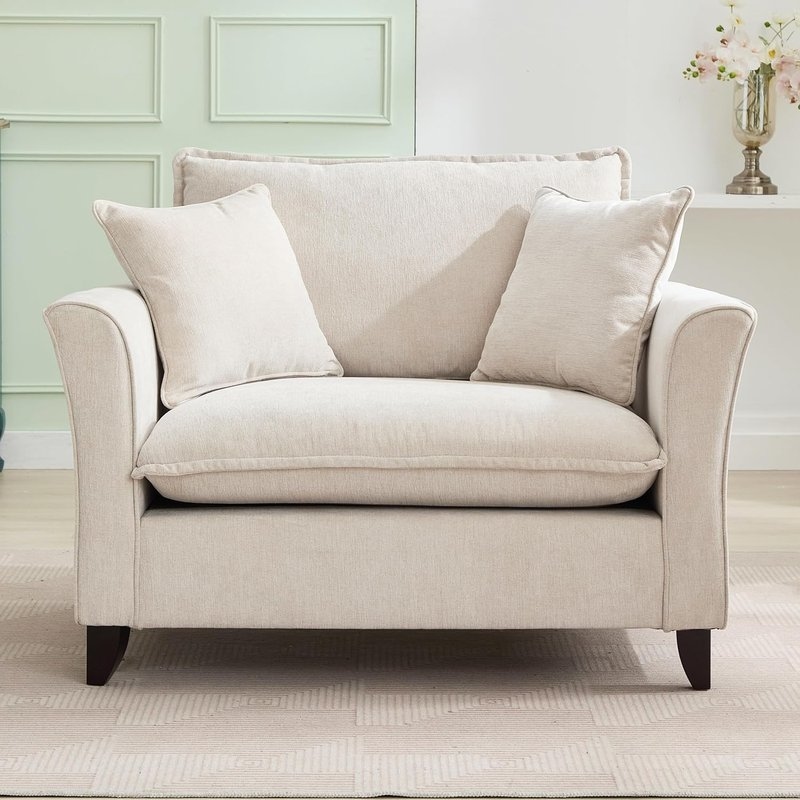 Merax Chenille Cloud Accent Chair