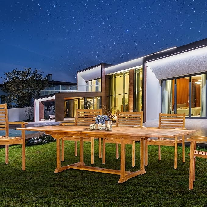 Best Choice Products 6-Person Acacia Outdoor Dining Table