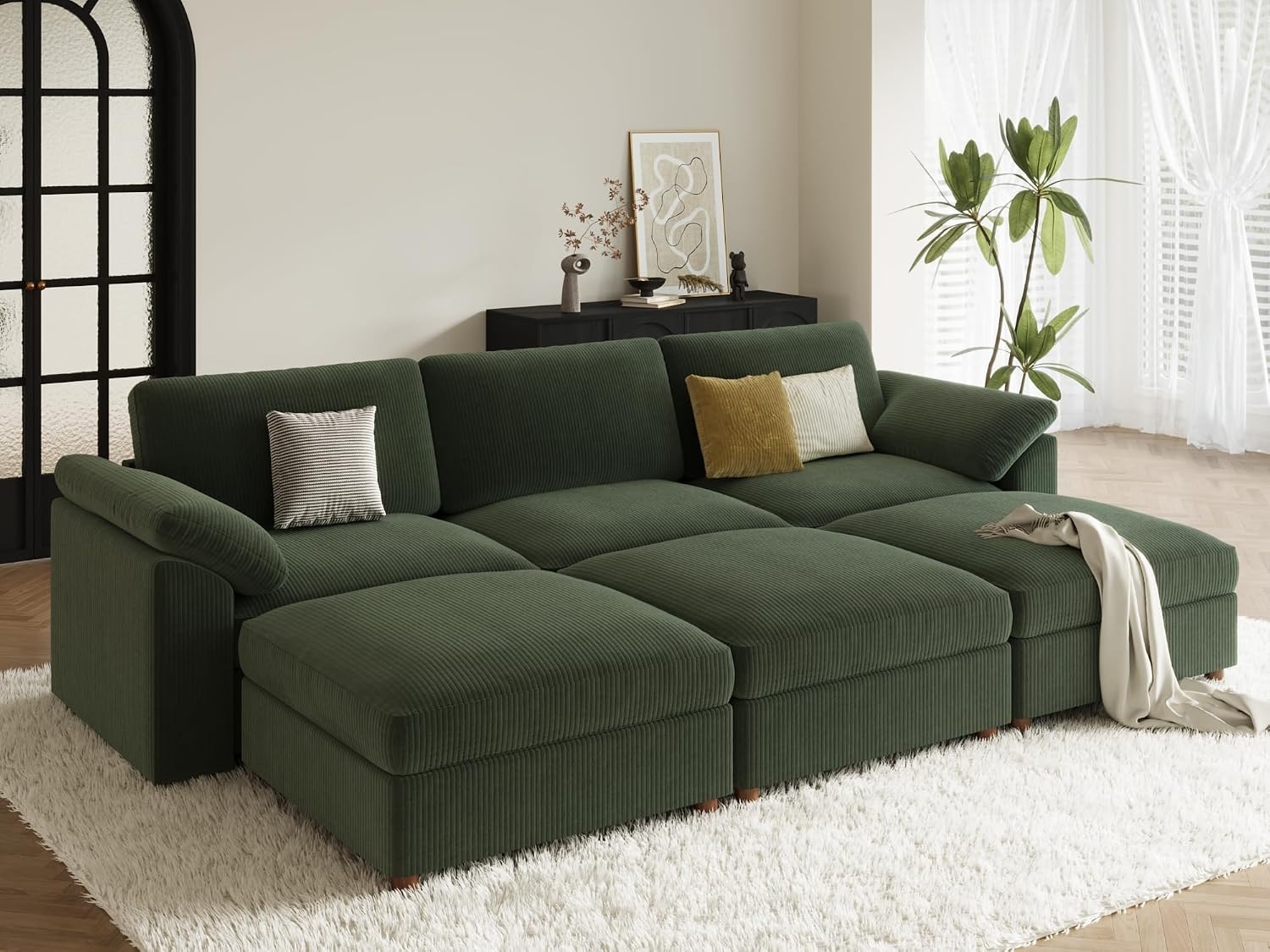 EASE MOOSE Oversized Modular Sectional with Sleeper Conversion
