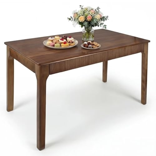 55" Solid Wood Rectangular Dining Table