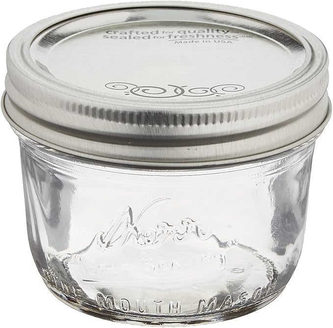 Kerr Wide Mouth Half-Pint Mason Jars (12-pack)