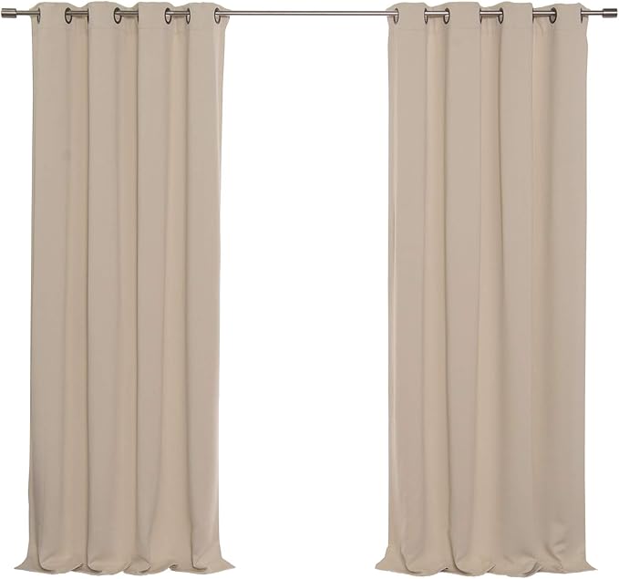 Best Home Fashion Thermal Insulated Blackout Curtains, 52"W x 84"L (Set of 2)