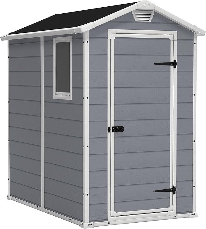 Keter Manor 4x3 ft Resin Outdoor Storage Shed - recommended