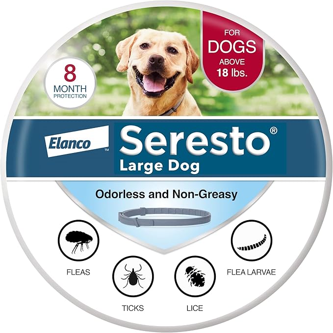 Seresto Flea and Tick Collar for Large Dogs (8 Month Protection) on Amazon