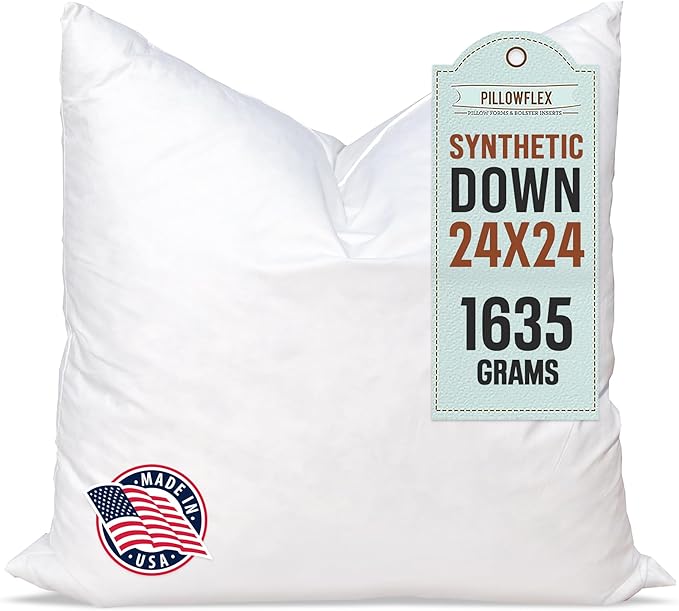 Pillowflex Synthetic Down Pillow Insert (24x24)