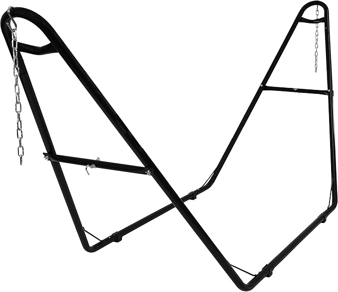 Sunnydaze Universal Double Hammock Stand Only, 550-Pound Capacity, Fits 9 to 14 Foot Hammocks