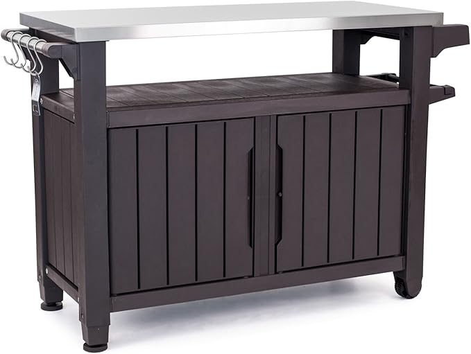 Keter Unity XL Portable Outdoor Bar Cart