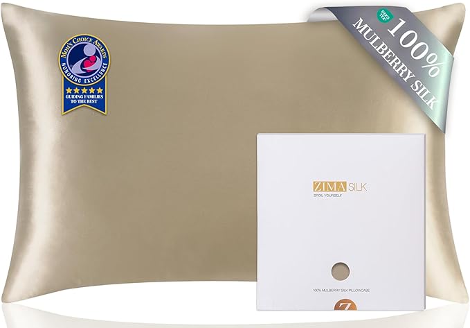 ZIMASILK 19 Momme 100% Pure Mulberry Silk Pillowcase product image