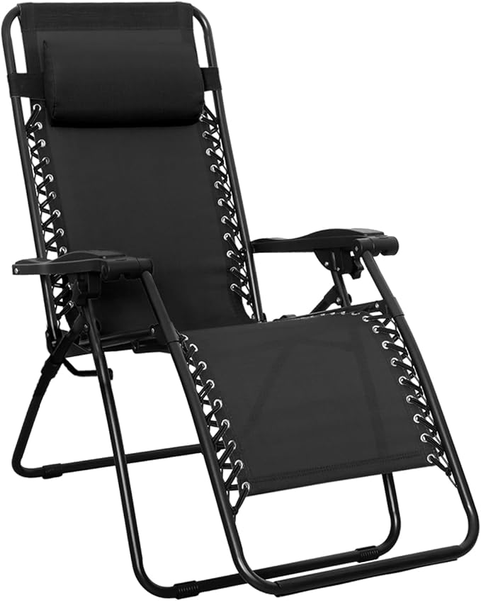 Amazon Basics Outdoor Textilene Zero Gravity Folding Chair