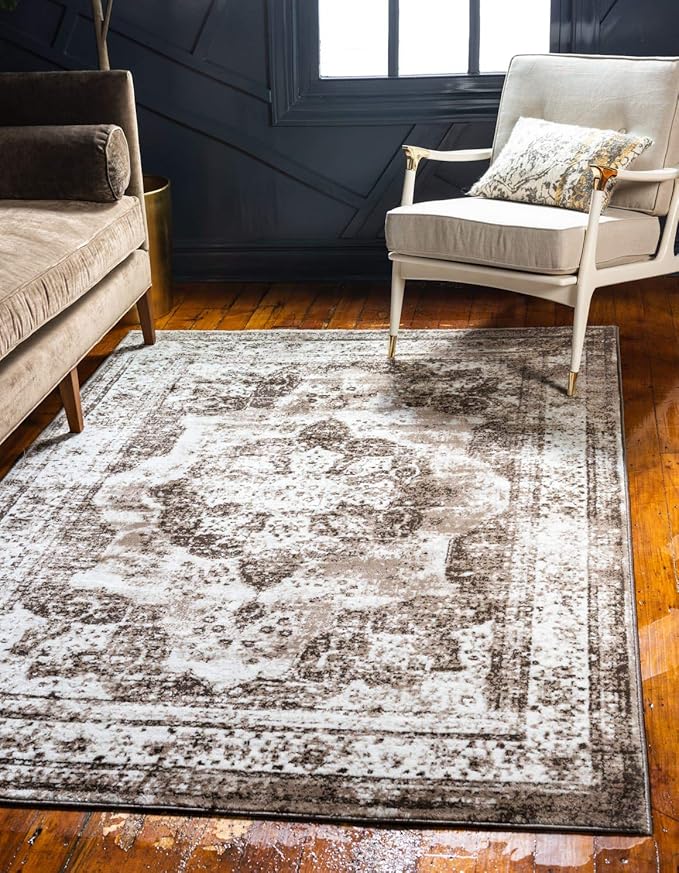 Unique Loom Sofia Collection Traditional Vintage Area Rug, 5' x 8'
