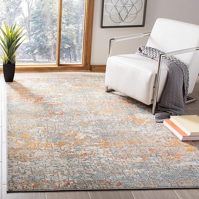 Safavieh Madison Collection Boho Chic Area Rug, 5'3" x 7'6"