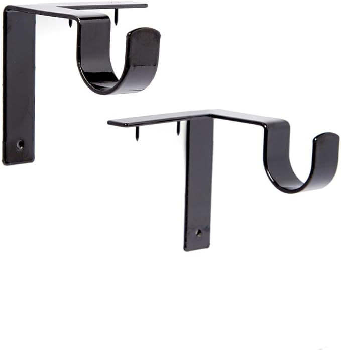 Kwik-Hang No-Drill Curtain Rod Brackets for renters
