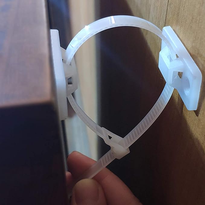 Anti-Tip Furniture Wall Anchor Straps (6-pack with screws)