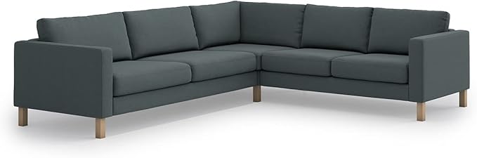 TLYESD Karlstad Corner Sofa Cover Replacement (Dark Grey)