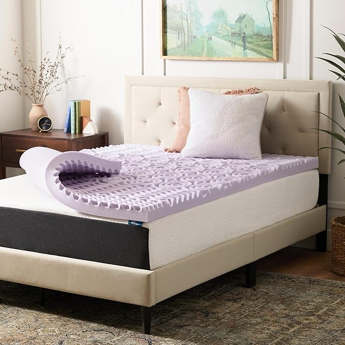 LUCID 3 Inch Gel Memory Foam Mattress Topper on Amazon