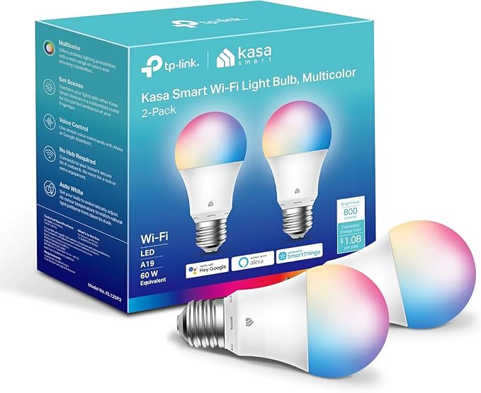 Kasa Smart Multicolor KL130 A19 Bulb (WiFi)