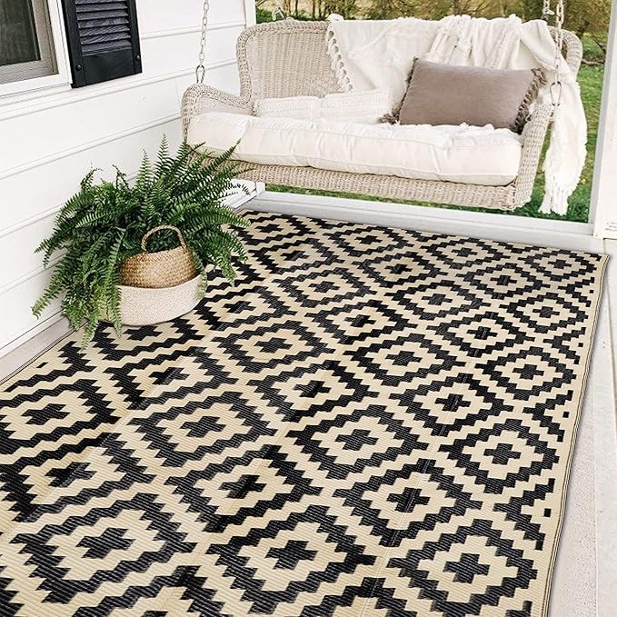 Sand Mine Reversible Mats Plastic Straw Rug 5x8 product image