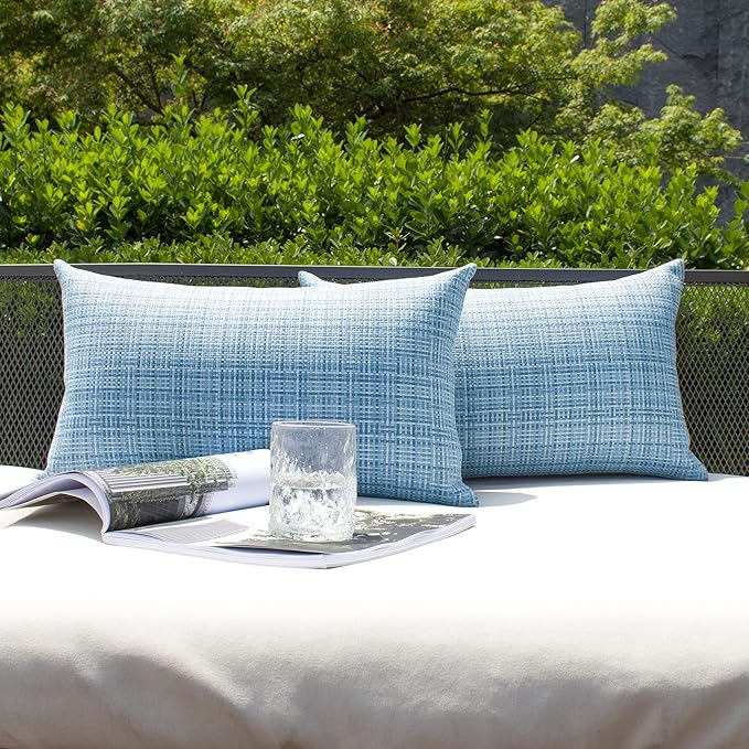 Kevin Textile Waterproof Outdoor Throw Pillow Covers (2-Pack)