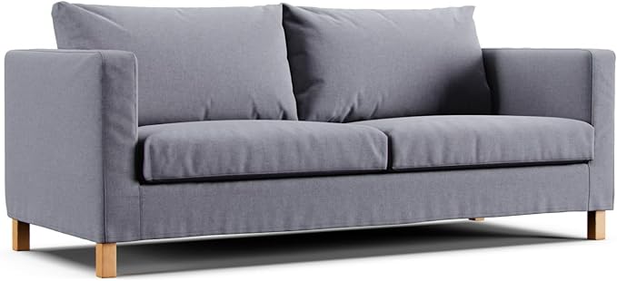 Comfort Works Custom Karlstad Sofa Cover (3-Seater, Medium Grey)