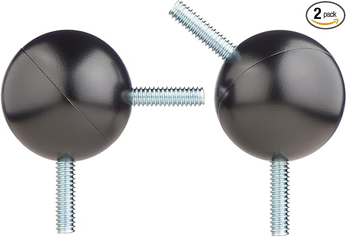Ivilon Bay Window Curtain Rod Corner Connector, 5/8 to 1-1/8 Inch