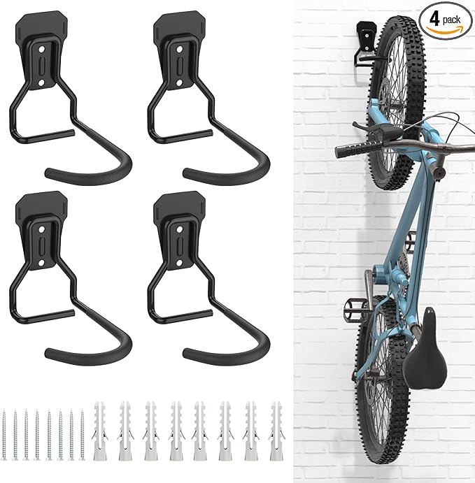 Housolution Heavy-Duty Bike Wall Hook (2 Pack)