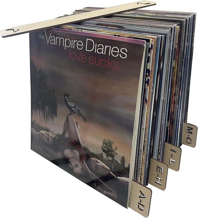 OrigoDeco Wooden Vinyl Record Dividers (A–Z, set of 8)