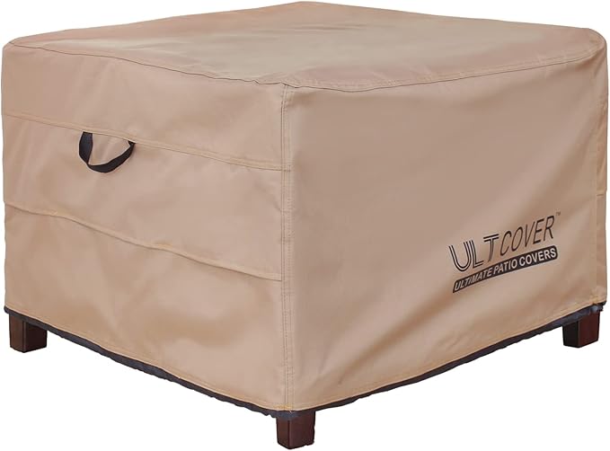 ULTCOVER Waterproof Square Outdoor Side Table Cover (24 inch) on Amazon