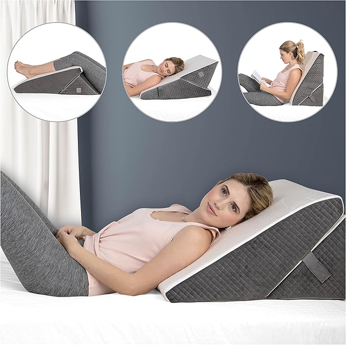 Kolbs Bed Wedge Pillow (12-inch, FSA Eligible) - wedge pillow for acid reflux