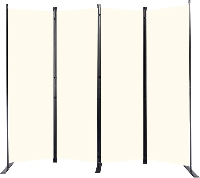 Room Divider 6FT Portable Folding Privacy Screen, 88 in Fabric