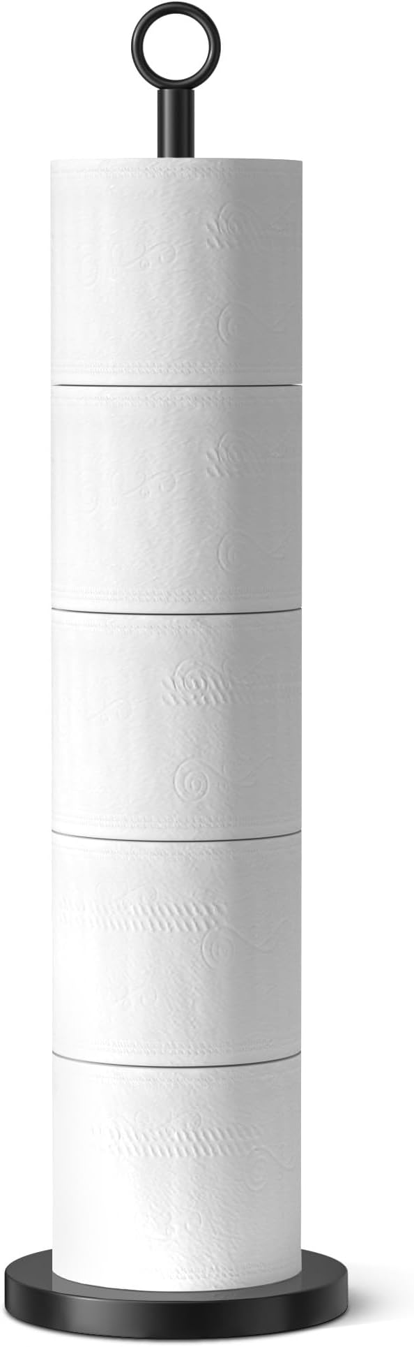 Toilet Paper Holder Stand with Reserve Function, Free-Standing Stainless Steel