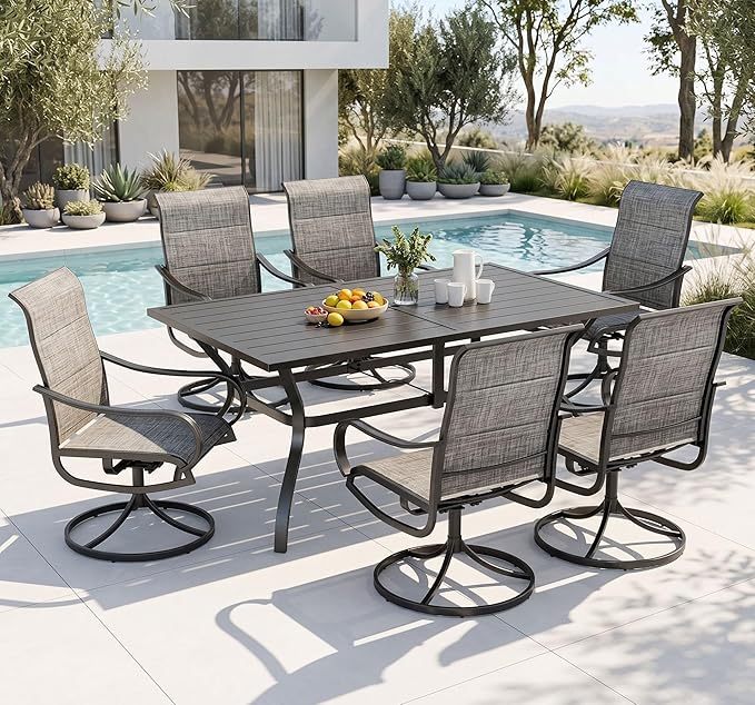 PHI VILLA 8-Piece Outdoor Patio Sectional Sofa Set with Cushions on Amazon