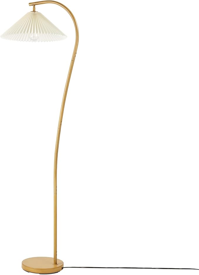 Globe Electric Arc Floor Lamp with Marble Base