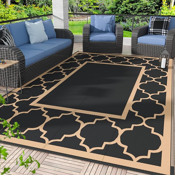 GENIMO Outdoor Rug 8x10 Reversible Waterproof product image