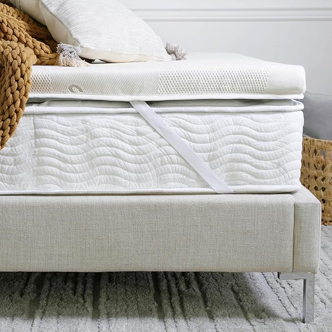 Saatva Graphite Memory Foam Mattress Topper on Amazon