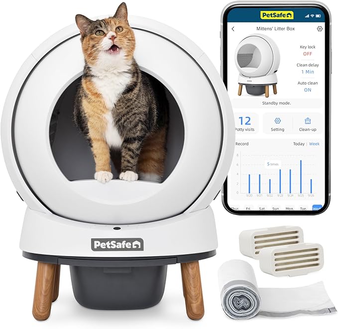 PetSafe ScoopFree Smart Self-Cleaning Litter Box (Wi-Fi) on Amazon