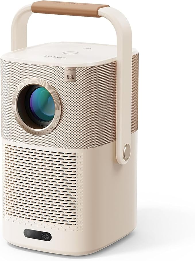 Yaber T2 Outdoor Projector with Built-in Battery, JBL Audio, WiFi 6, Native 1080P - recommended for outdoor movie projec