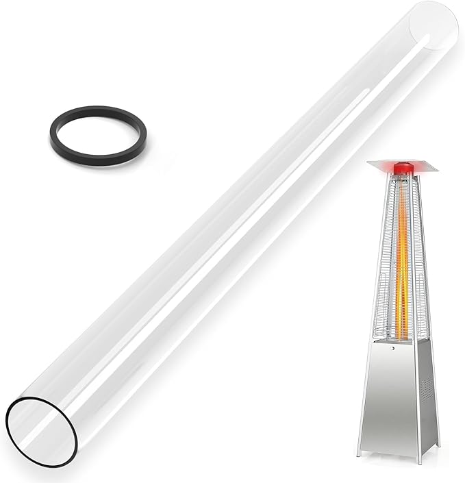 Hiland Pyramid Glass Tube Patio Heater