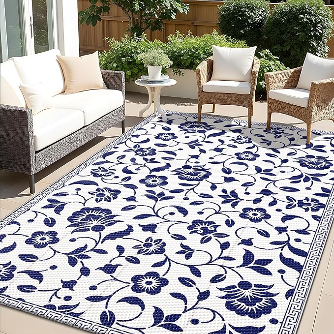 OLANLY Outdoor Rug 5x7 Waterproof Reversible Patio Rug product image