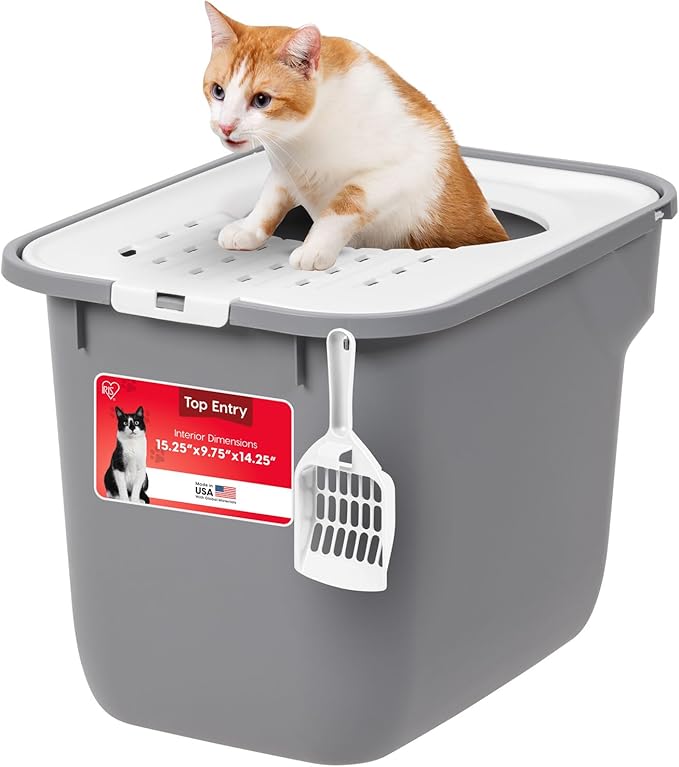IRIS USA Large Top Entry Litter Box (Budget Variant)