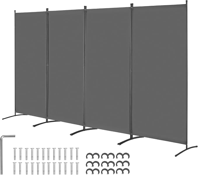 VEVOR 4 Panel Room Divider with Wheels