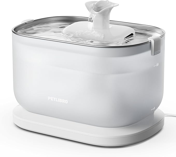 PETLIBRO Cat Water Fountain Stainless Steel Tray, Wireless Pump, 2.5L