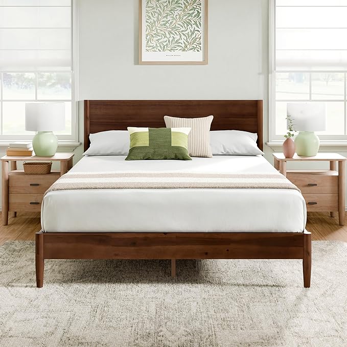 Zinus Suzanne Metal and Wood Platform Bed Frame (Queen)