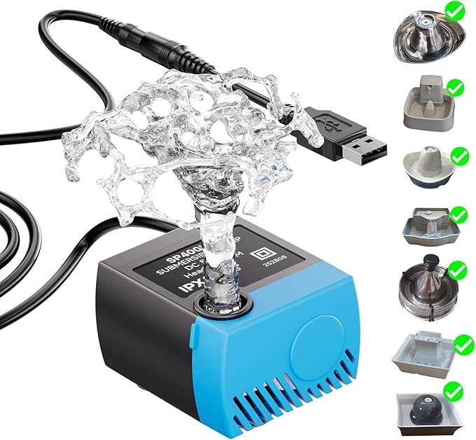 SP-400LV USB Submersible Replacement Pump for Pet Water Fountain