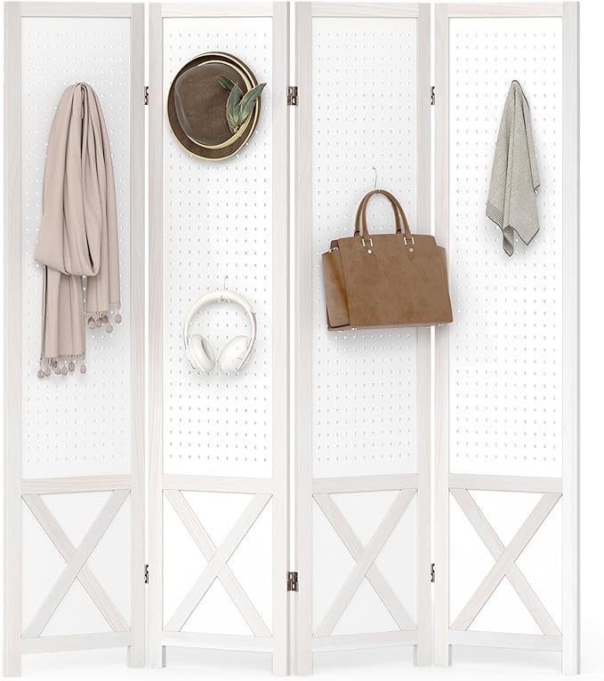 Giantex 4 Panel Solid Wood Folding Divider